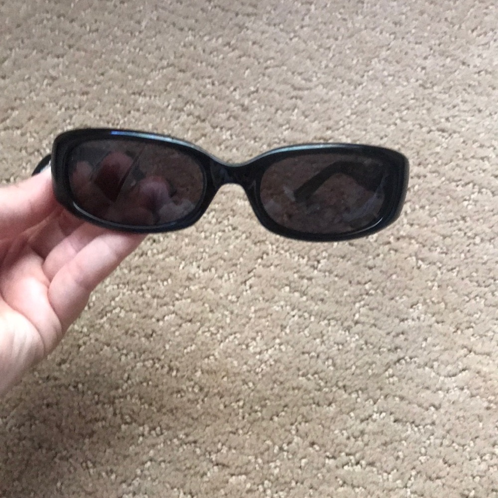 Juicy Couture black sunglasses with jeweled arms!